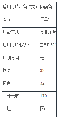 负前角外圆车刀