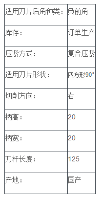 负前角外圆车刀