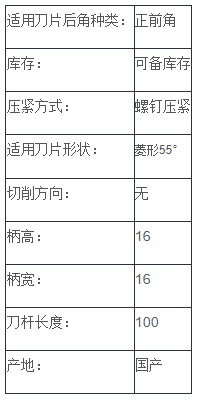 正前角外圆车刀