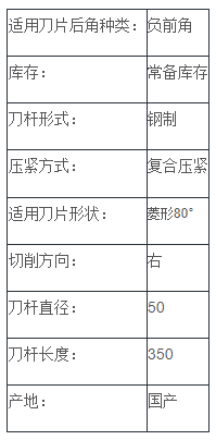 负前角内孔车刀